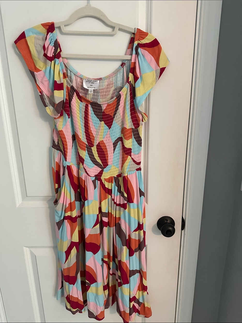 Torrid Supersoft Abstract Print Dress - Multicolor
